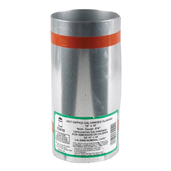 Amerimax Home Products Amerimax 10 in. W X 10 ft. L Galvanized Steel Valley Flashing Silver 70410 - main